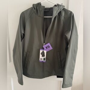 32 Degrees Women's Green Hooded Raincoat